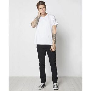 Rolla's Mens Thin Captain Slim Fit Black Jeans Size 31x32